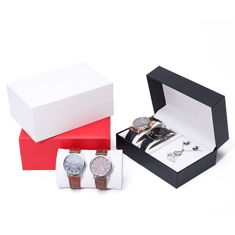 Large Capacity Hard Paper Watch Box Sturdy Jewelry Storage Case Multi Function