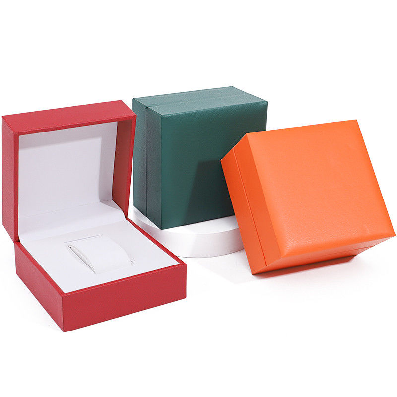 Sleek Detachable Plastic Watch Box Luxury Storage Case with Soft Velvet Lining