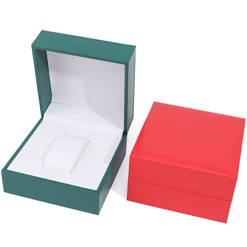 Sleek Detachable Plastic Watch Box Luxury Storage Case with Soft Velvet Lining