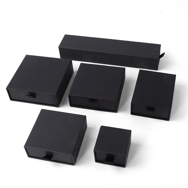 Rectangular jewellery Box Eco Friendly square paper pink drawer Jewelry Box