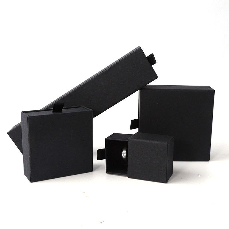 Rectangular jewellery Box Eco Friendly square paper pink drawer Jewelry Box