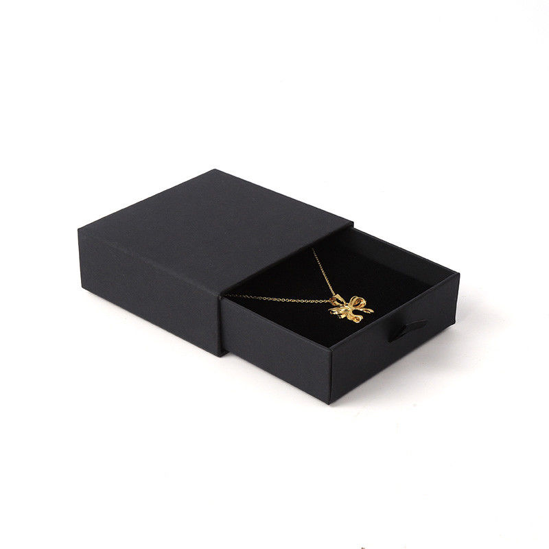 Rectangular jewellery Box Eco Friendly square paper pink drawer Jewelry Box