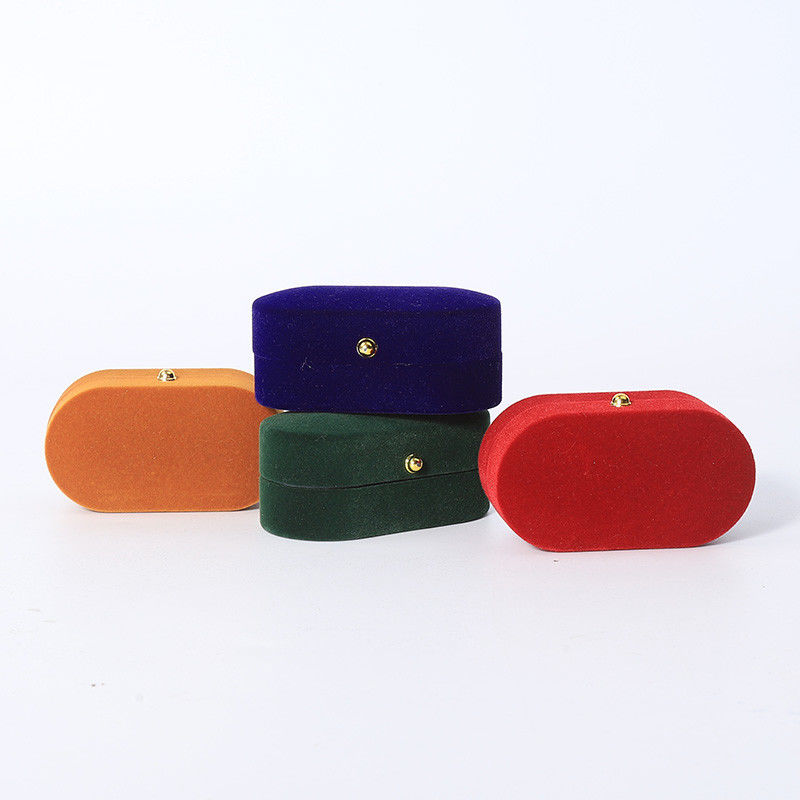 Custom Velvet Ring Box Packaging For Wedding And Engagement Jewelry