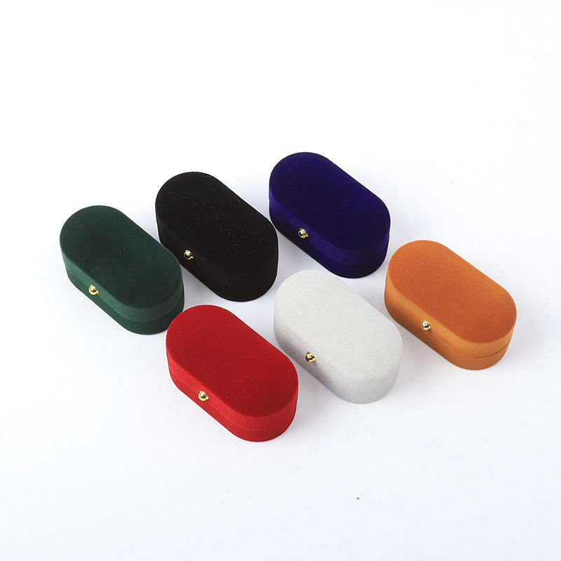 Custom Velvet Ring Box Packaging For Wedding And Engagement Jewelry