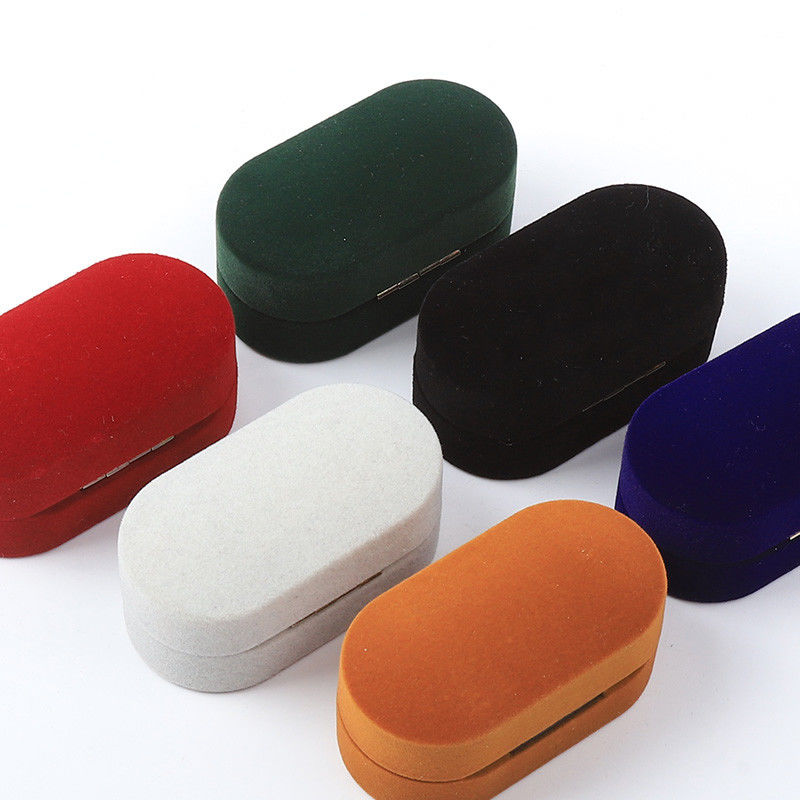 Custom Velvet Ring Box Packaging For Wedding And Engagement Jewelry