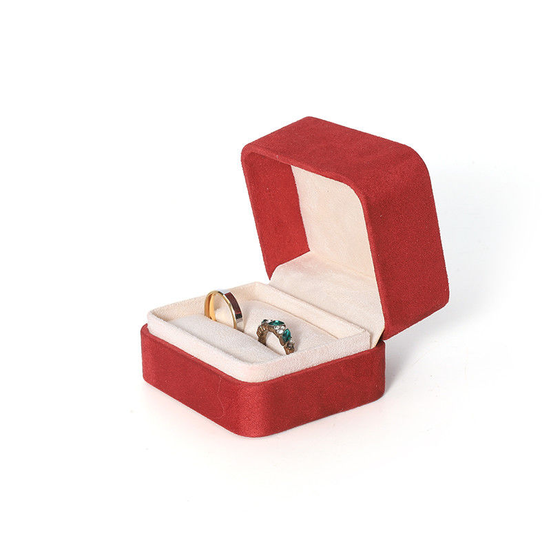 Premium Red Jewelry Box Packaging  for Big Necklace Bracelet Earrings Ring Set