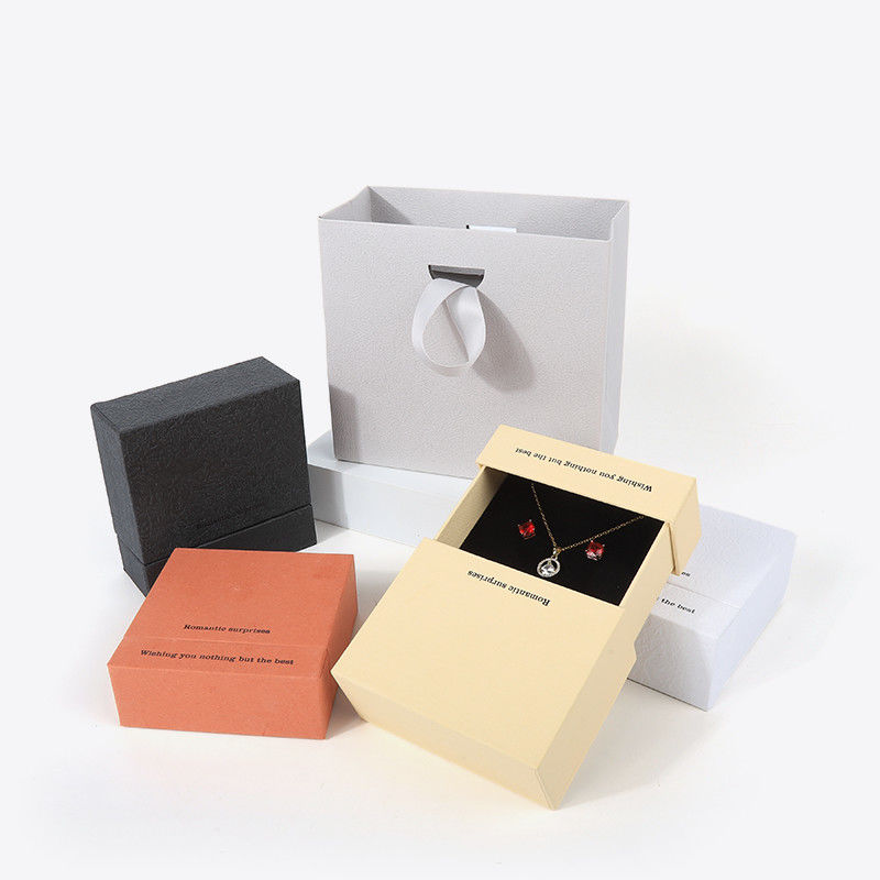 China manufacturing wholesale high quality Necklace Earring Bracelet ring box Jewellery packaging Personalized Custom Eco Friendly Cardboard Paper Drawer Jewelry Box with logo