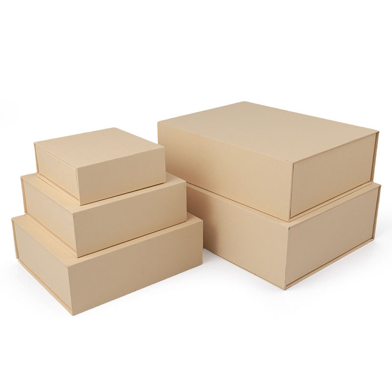 Paper jewelry Gift Box Packaging Eco Friendly Cardboard yellow Magnetic Jewelry Box