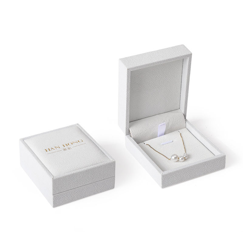high end velvet square white jewelry box for bracelet Necklace ring packaging