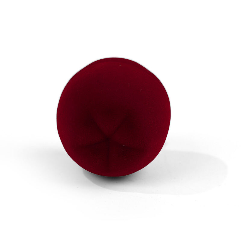 customizable personalized hign end velvet red jewelry ring box for Christmas gift