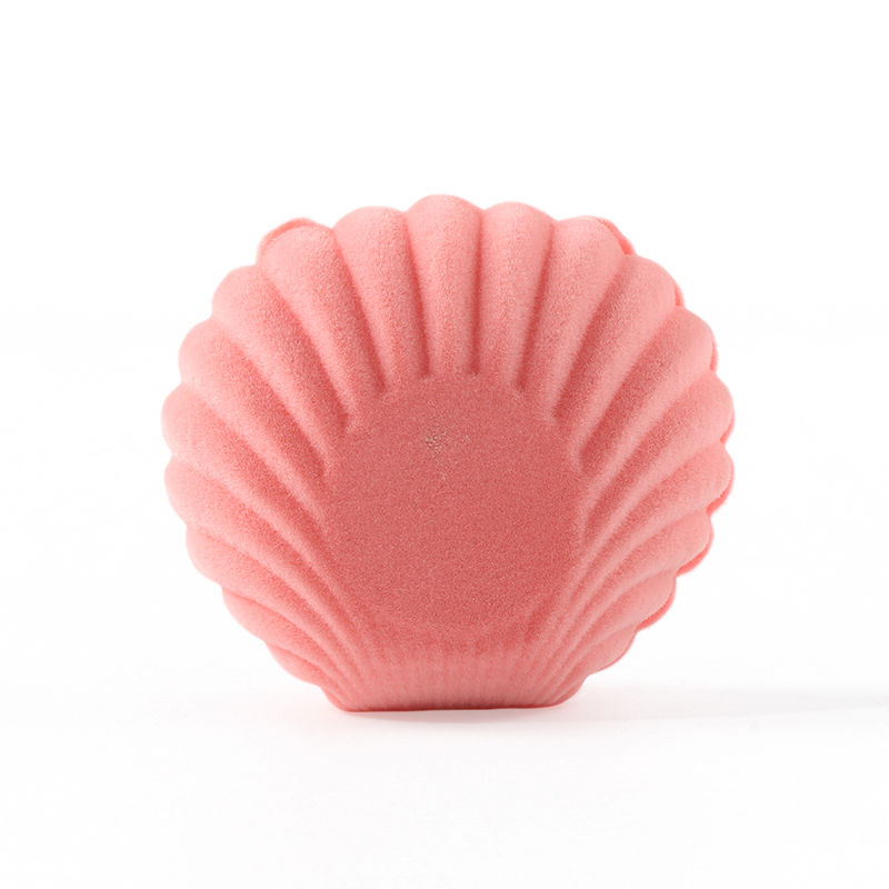 personalized hign quality flip shell velvet ring box jewelry packaging