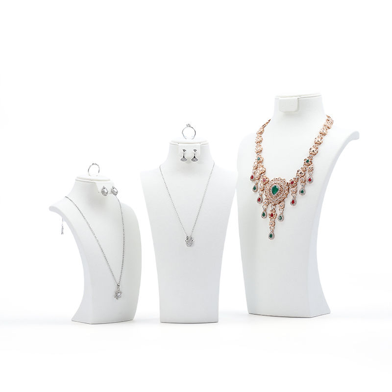 High End Jewellery Mannequin Custom White Jewelry Stand Display Jewelry Mannequin