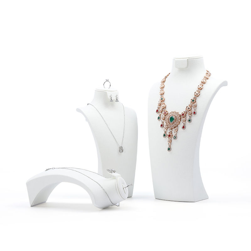 High End Jewellery Mannequin Custom White Jewelry Stand Display Jewelry Mannequin