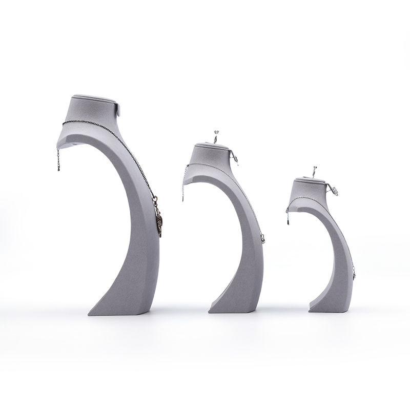 High End Jewellery Mannequin Custom gray Jewelry Stand Display Jewelry Mannequin