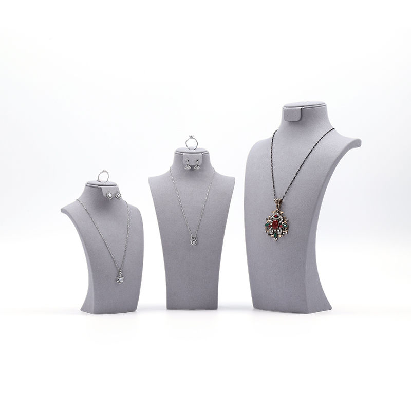 High End Jewellery Mannequin Custom gray Jewelry Stand Display Jewelry Mannequin