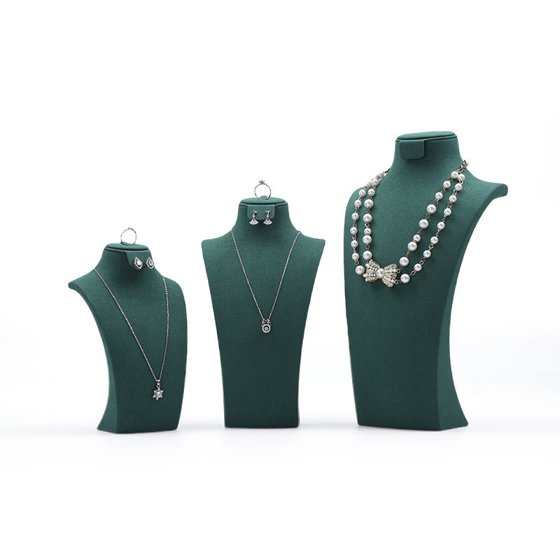High End Jewellery Mannequin Custom green Jewelry Stand Display Jewelry Mannequin