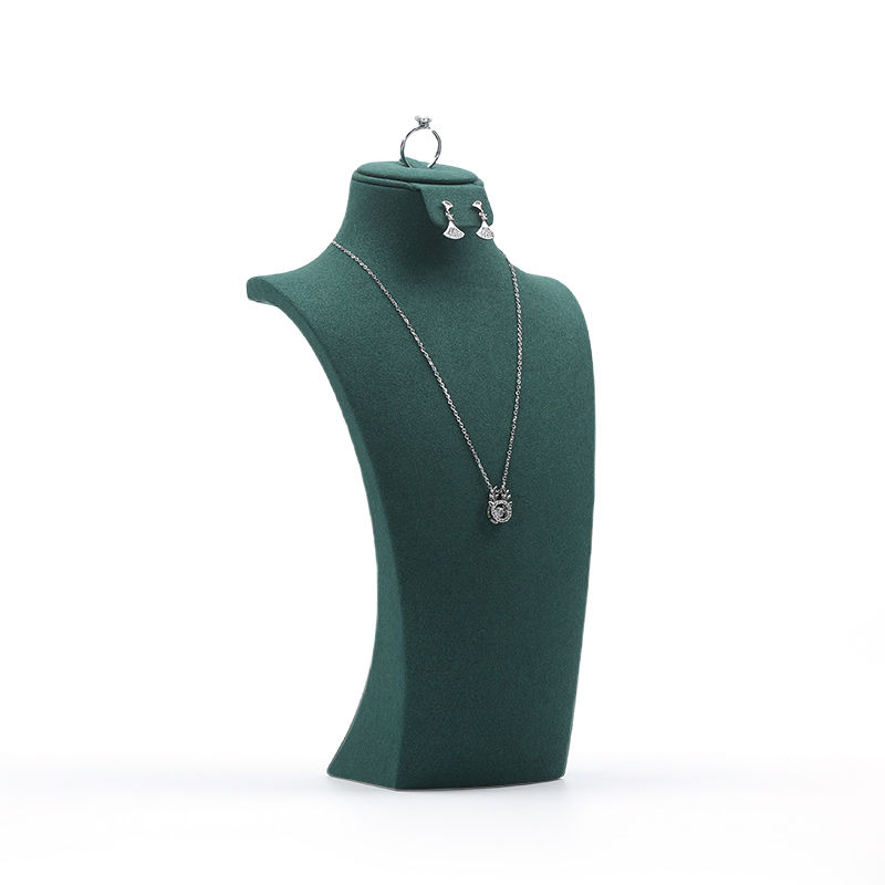 High End Jewellery Mannequin Custom green Jewelry Stand Display Jewelry Mannequin