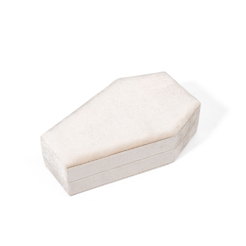 Custom Organizer Storage white velvet Jewelry Travel Box OEM Christmas jewelry gift box