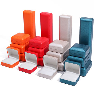 Han Hong Custom Logo Jewelry Package for Bracelet Necklace Ring PU Leather Velvet