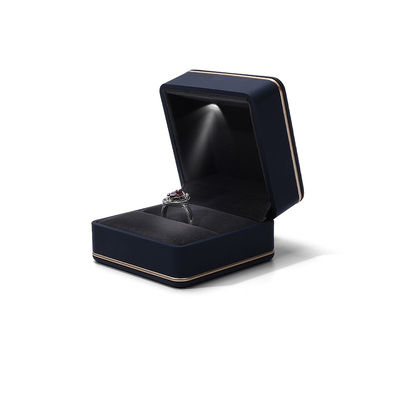 Gioielli pacchetto Hanhong Custom Logo Silk Screen Printing Luxury LED Storage Box con luce
